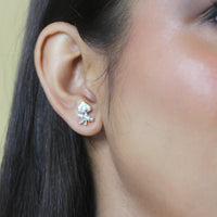 EARRING - Thakurji  Morpankh 92.5 Silver Studs