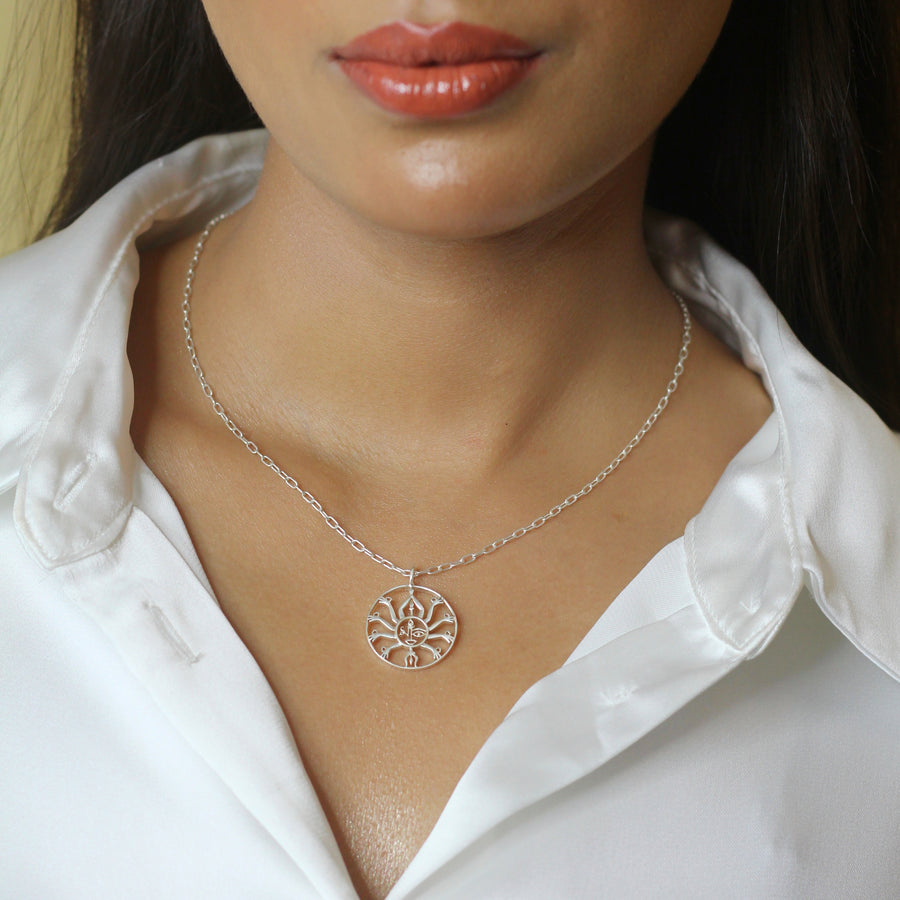 NECKLACE- Devi Maa Pendant 92.5 Silver