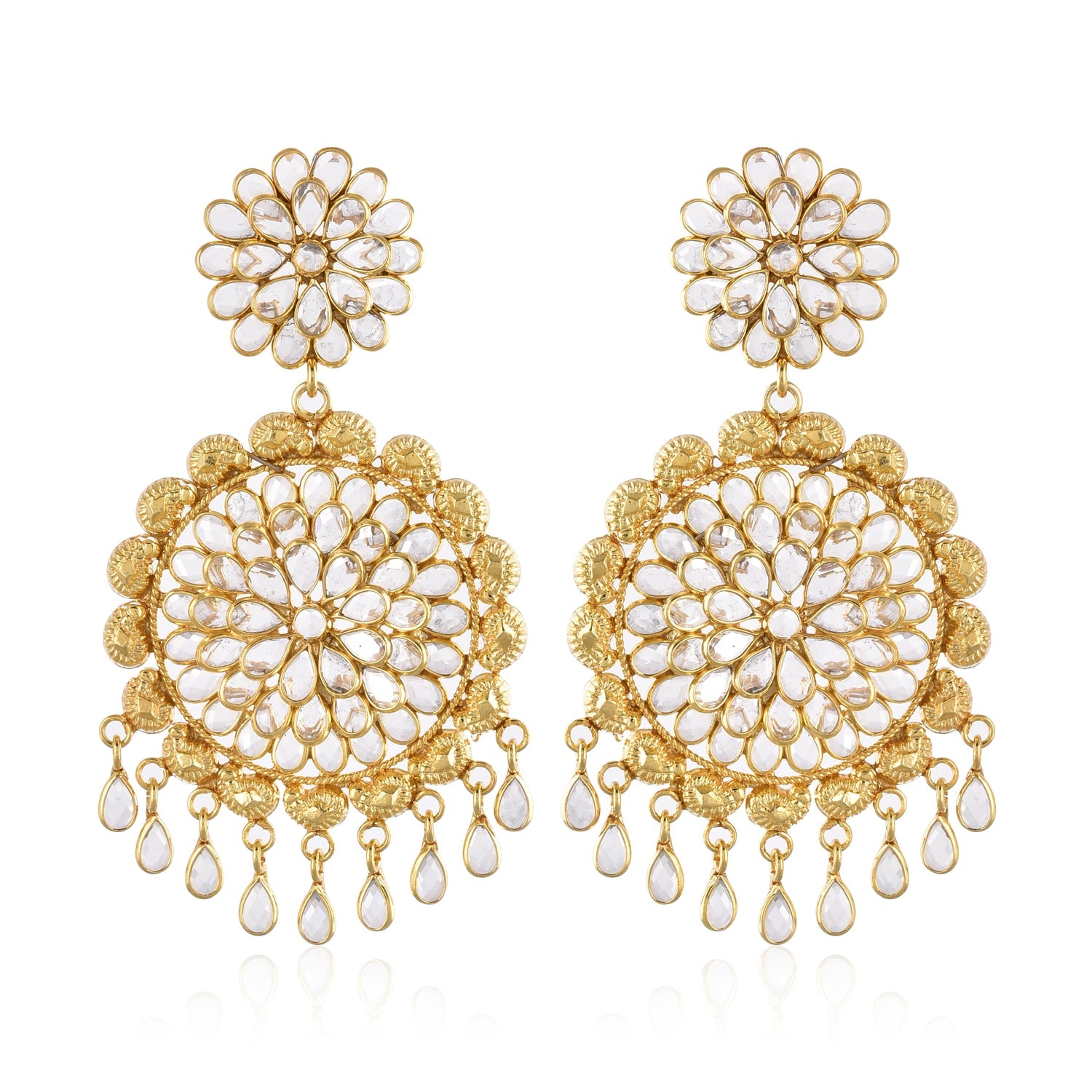 92.5 Silver Flower Power (with 18k gold-plating )