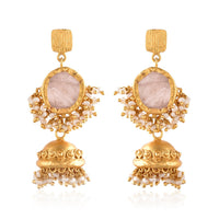 Indian Jhumki RoseQuartz