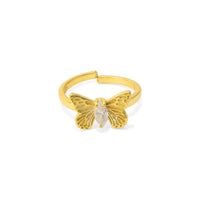 Butterfly Ring - 92.5 Silver with 22k Gold Plating