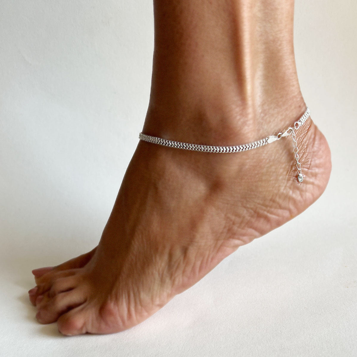 ANKLET- 92.5 Thick Silver Chain Anklet (SINGLE)