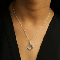 Woman Chain Necklace - ALL Zodiac in 92.5 Silver PLUS Free Thread Bracelet