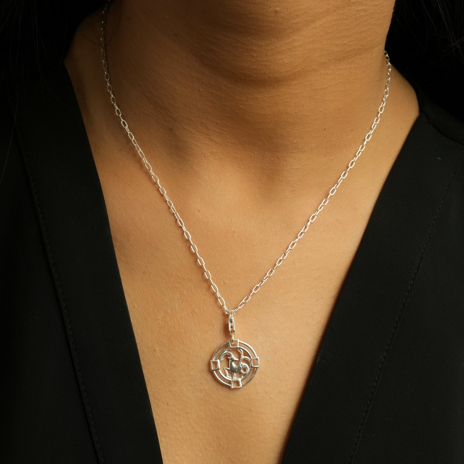 Capricorn Chain 92.5 Silver Necklace