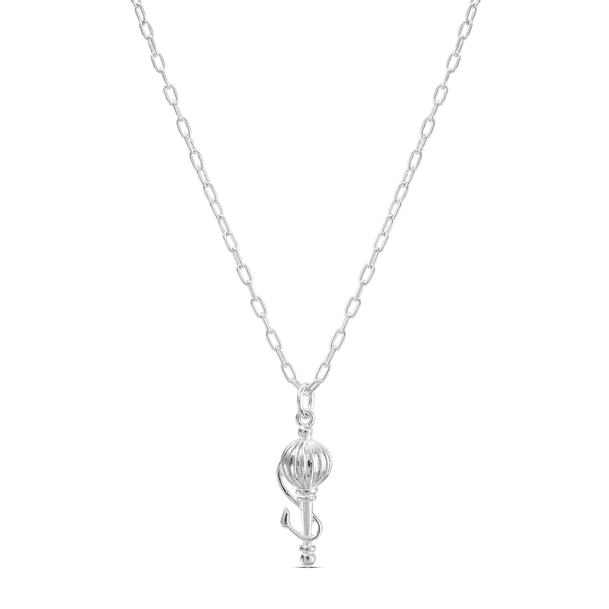 Necklace - Vayuputra Gada 92.5 Silver Pendant and Chain