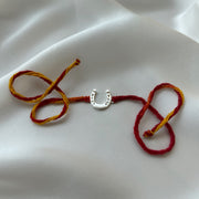 RAKHI - Good Luck HorseShoe  92.5 Silver Rakhi