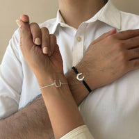 COUPLE - GoodVibes Horseshoe 92.5 Silver Bracelet