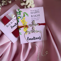 COMBO RAKHI - Forever Thakurji Love 92.5 Silver Rakhi