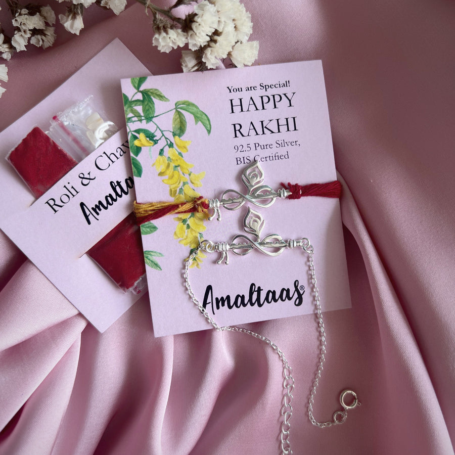 COMBO RAKHI - Forever Thakurji Love 92.5 Silver Rakhi