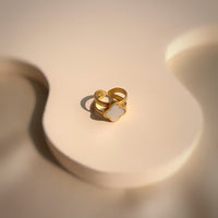 Love & Luck Open Ring with 22k Gold plating