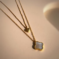 Layered Love & Luck Necklaces  - Pack of Two