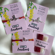 RAKHI B3 - Forever Thakurji Love  Bhai-Bhabhi-Baby Rakhi Combo (Family Pack)