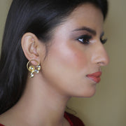 Sitara Hoop Peacock Earring
