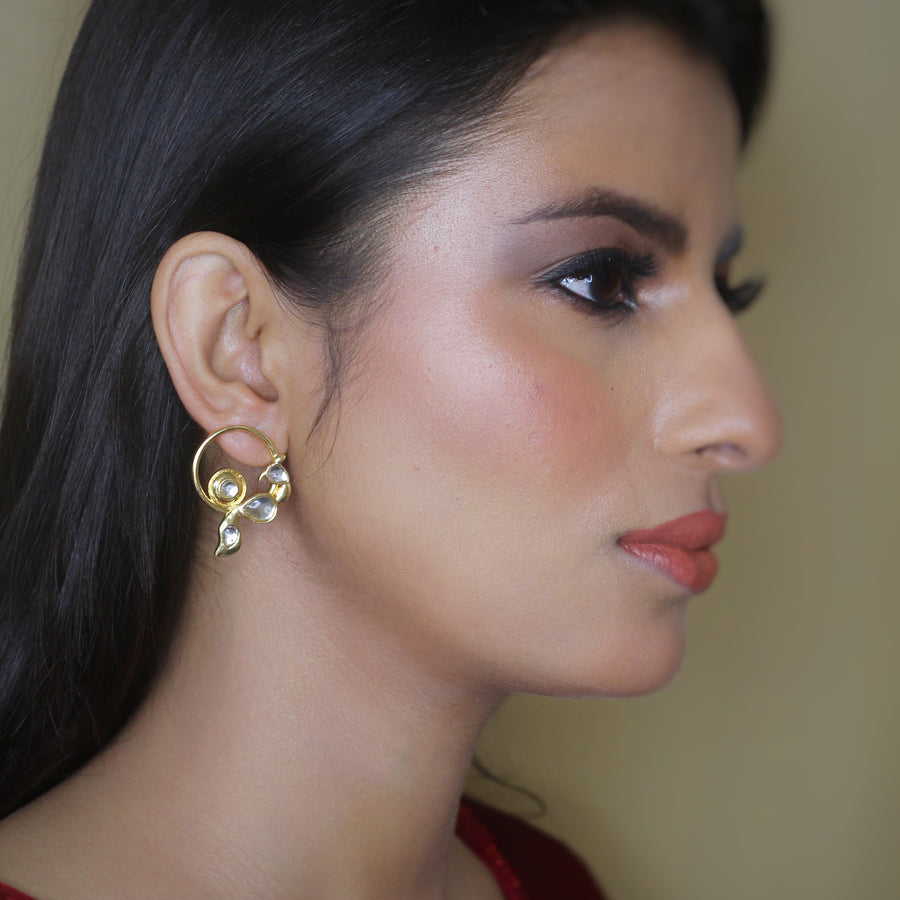 Sitara Hoop Peacock Earring