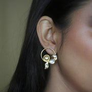Sitara Hoop Peacock Earring