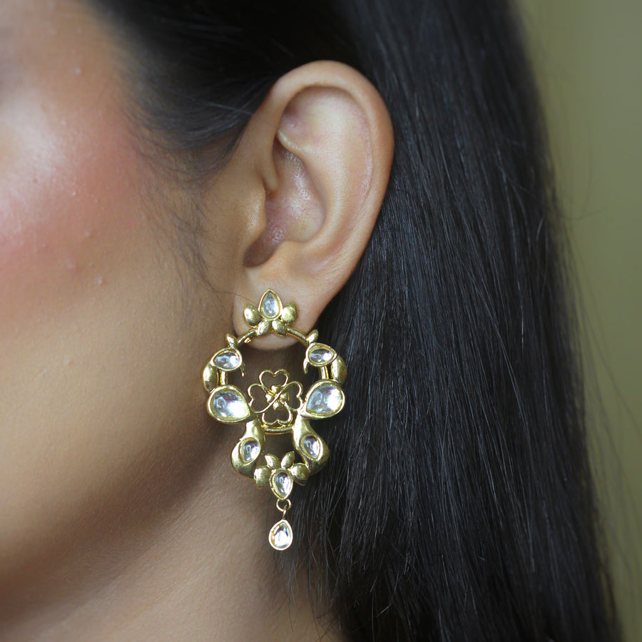 Sitara Big Art Deco  Earring