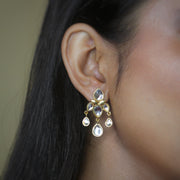 Sitara Dangle Art Deco Lotus Earring