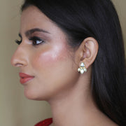 Sitara Stud Art Deco Lotus Earring