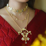 Sitara Statement Peacock Long Necklace