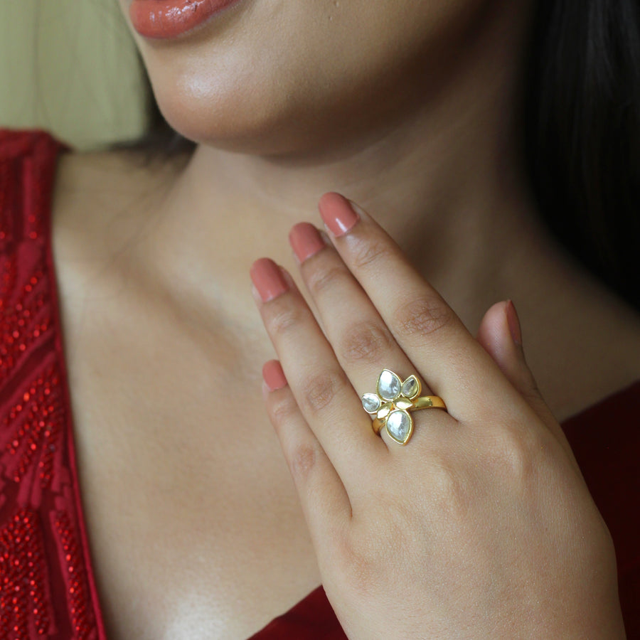 Sitara Lotus Ring