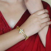 Sitara Line Cuff Lotus Sparkle