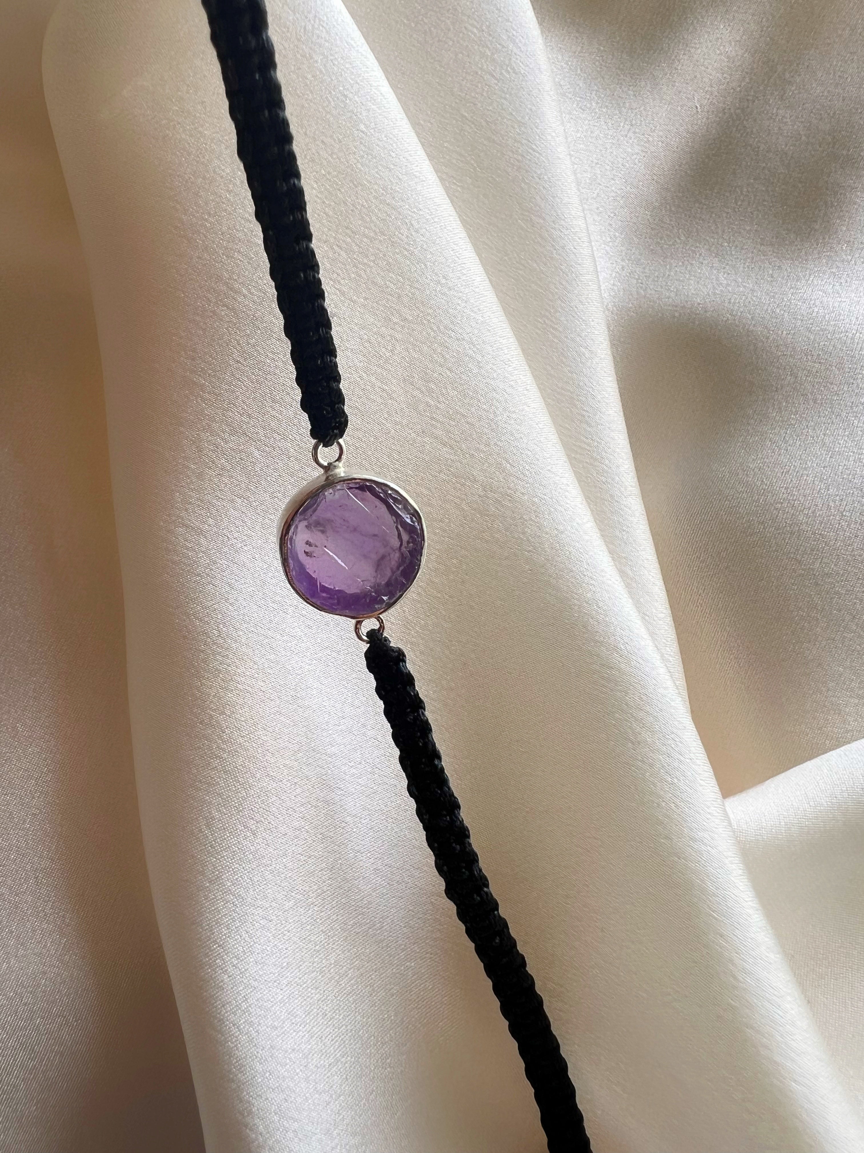 February Birthstone – Amethyst 92.5 Silver Bracelet