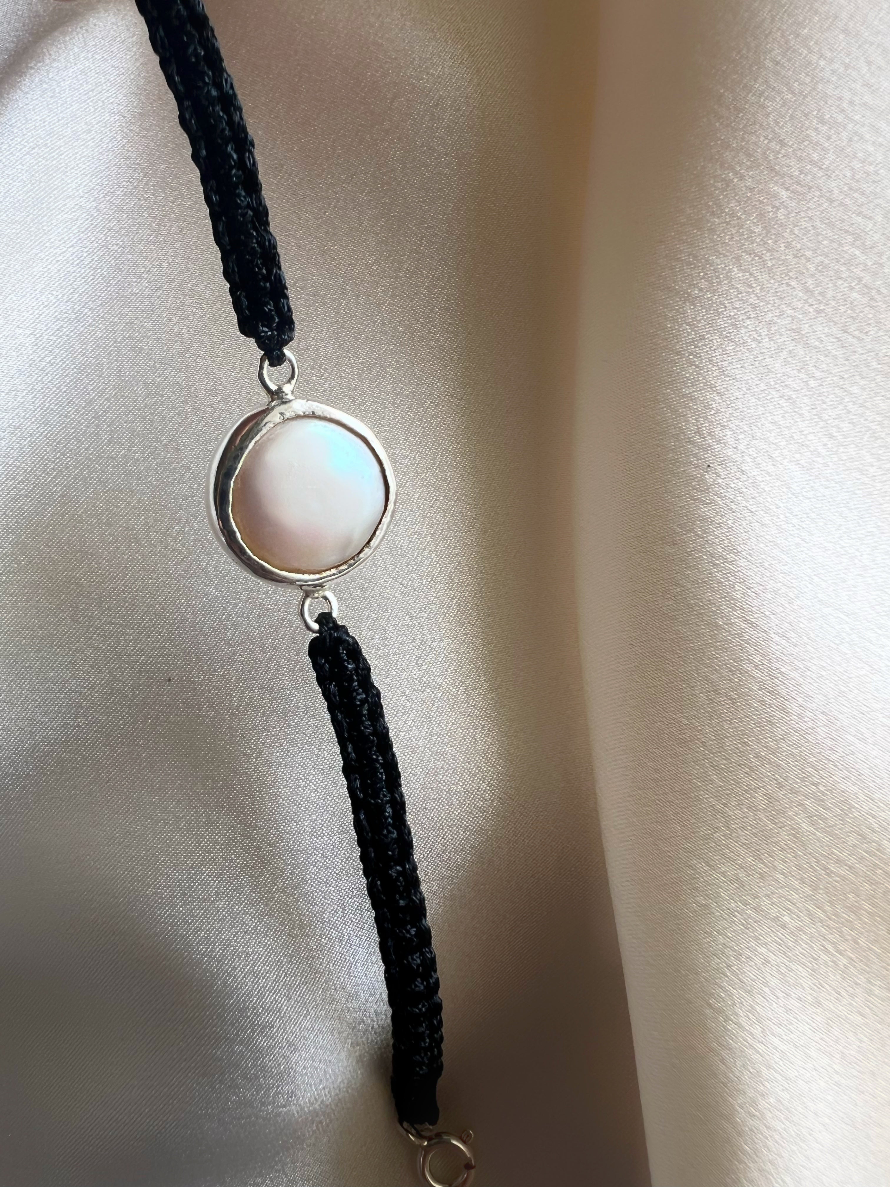 June Birthstone – Pearl 92.5 Silver Bracelet