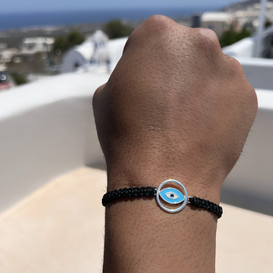 MEN – Full Circle Nazar EvilEye 92.5 Silver Bracelet