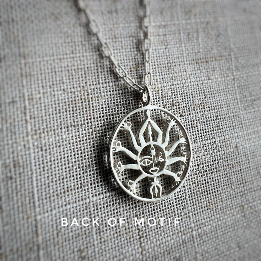 NECKLACE- Devi Maa Pendant 92.5 Silver
