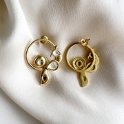 Sitara Hoop Peacock Earring