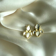 Sitara Stud Art Deco Lotus Earring