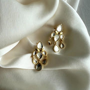 Sitara Dangle Art Deco Lotus Earring