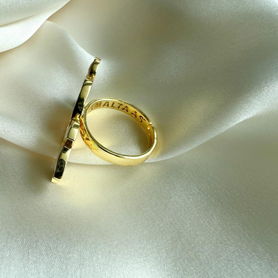 Sitara Art Deco Long Ring