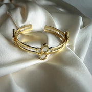 Sitara Line Cuff Lotus Sparkle