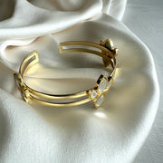 Sitara Line Cuff Lotus Sparkle