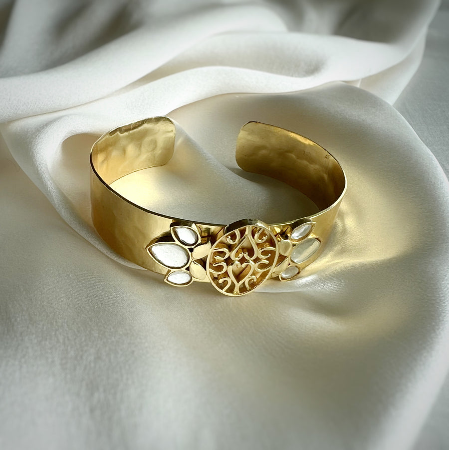 Sitara Broad Cuff Evileye Sparkle