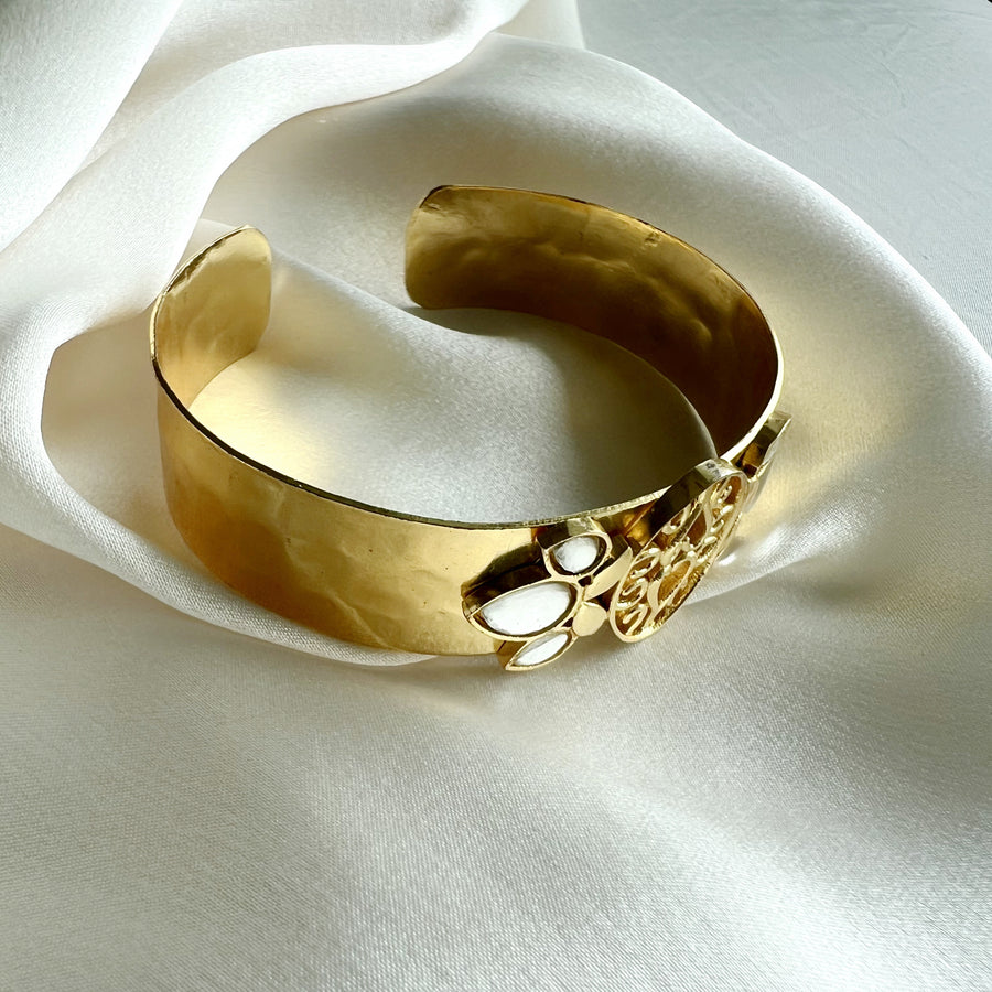 Sitara Broad Cuff Evileye Sparkle