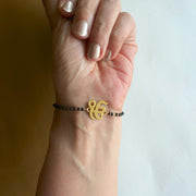Women Raab Rakha 22k Gold-plated Brass Bracelet with Black Onyx