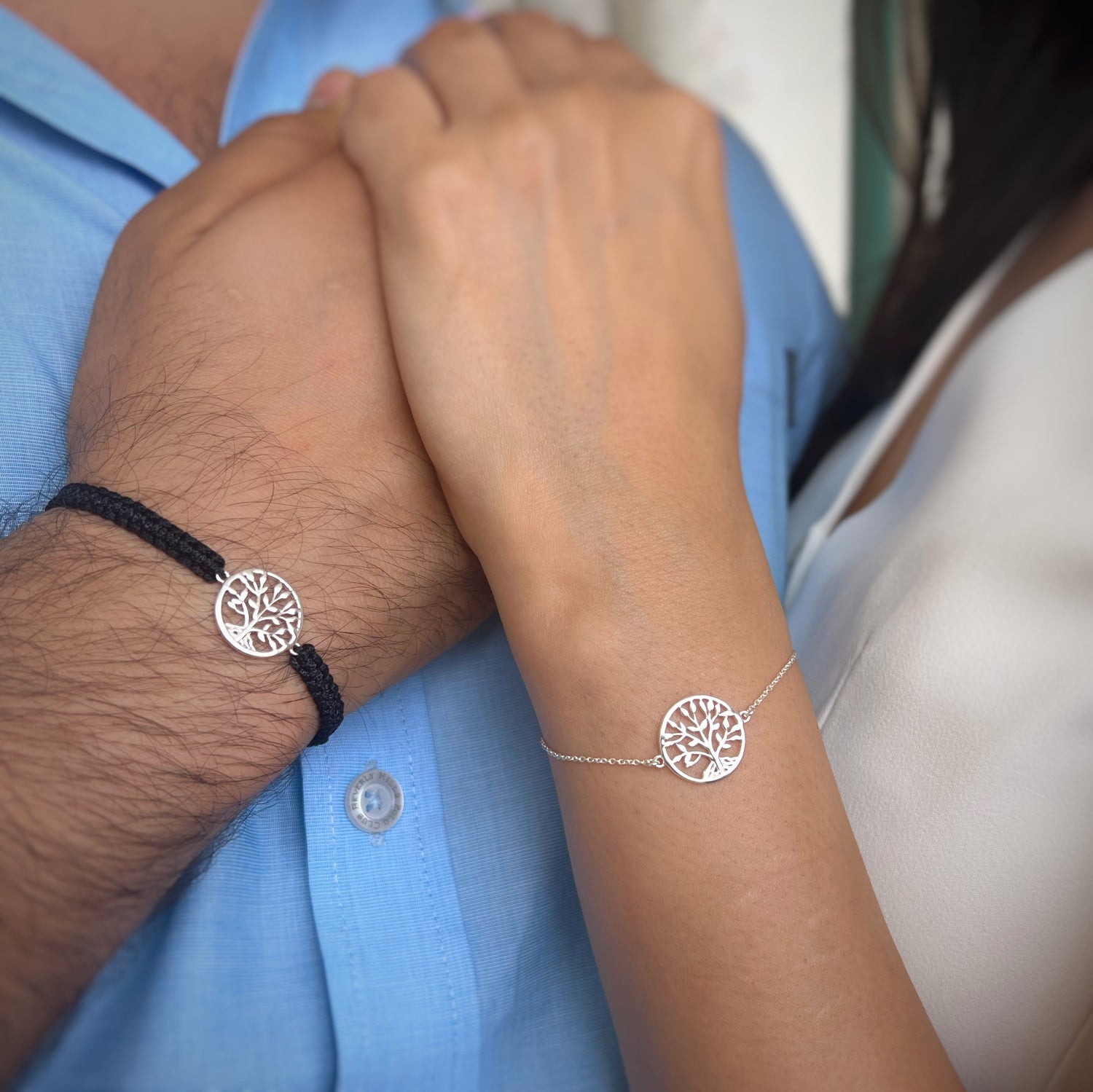 COUPLE - Tree Of Life 92.5 Silver Bracelets