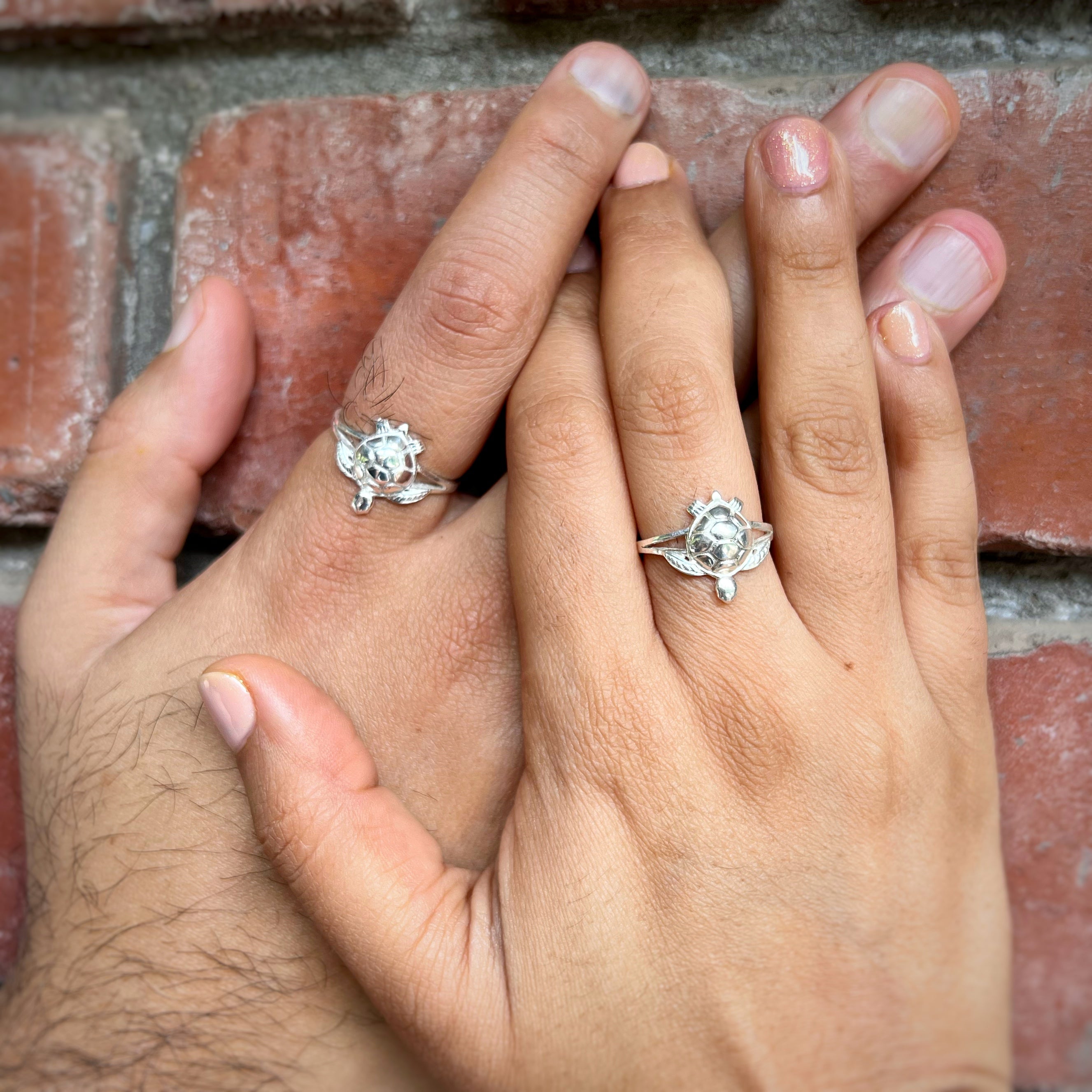 COUPLE - Tortoise Ring 92.5 Silver