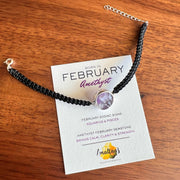 February Birthstone – Amethyst 92.5 Silver Bracelet