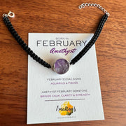 February Birthstone – Amethyst 92.5 Silver Bracelet
