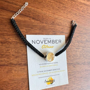 November Birthstone – Citrine 92.5 Silver Bracelet