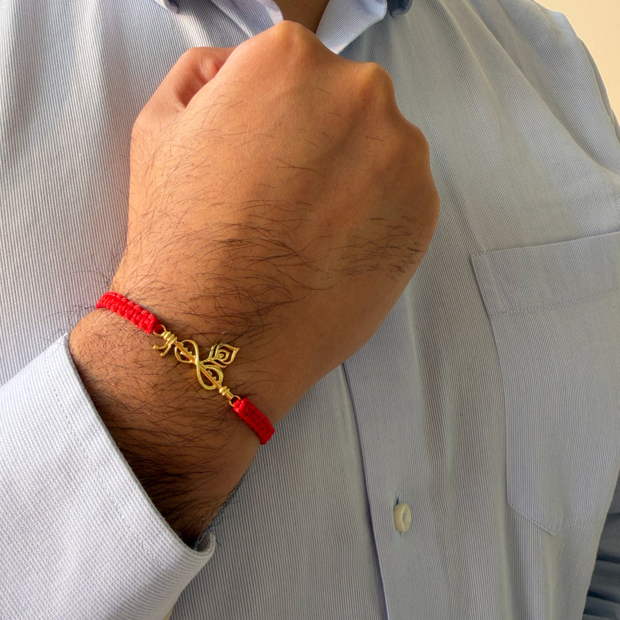 Forever Thakurji Love Bracelet - Blessed 22k Gold-plated