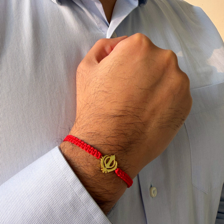 Khanda Bracelet - Blessed 22k Gold-plated