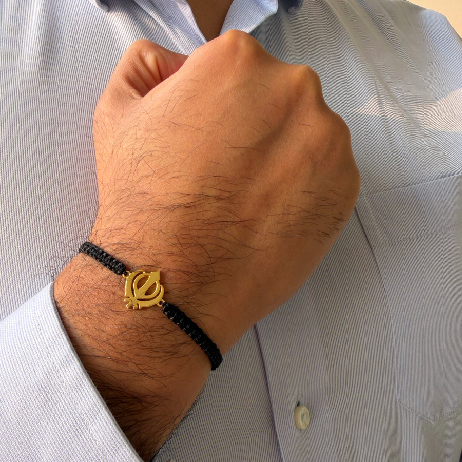 Khanda Bracelet - Blessed 22k Gold-plated