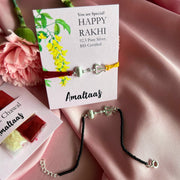 COMBO RAKHI - Shivastra 92.5 Silver Rakhi for Bhai & Bhabhi