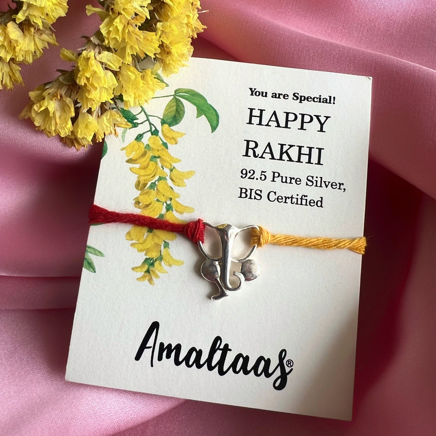 RAKHI - Ganesh Ji 92.5 Silver Rakhi