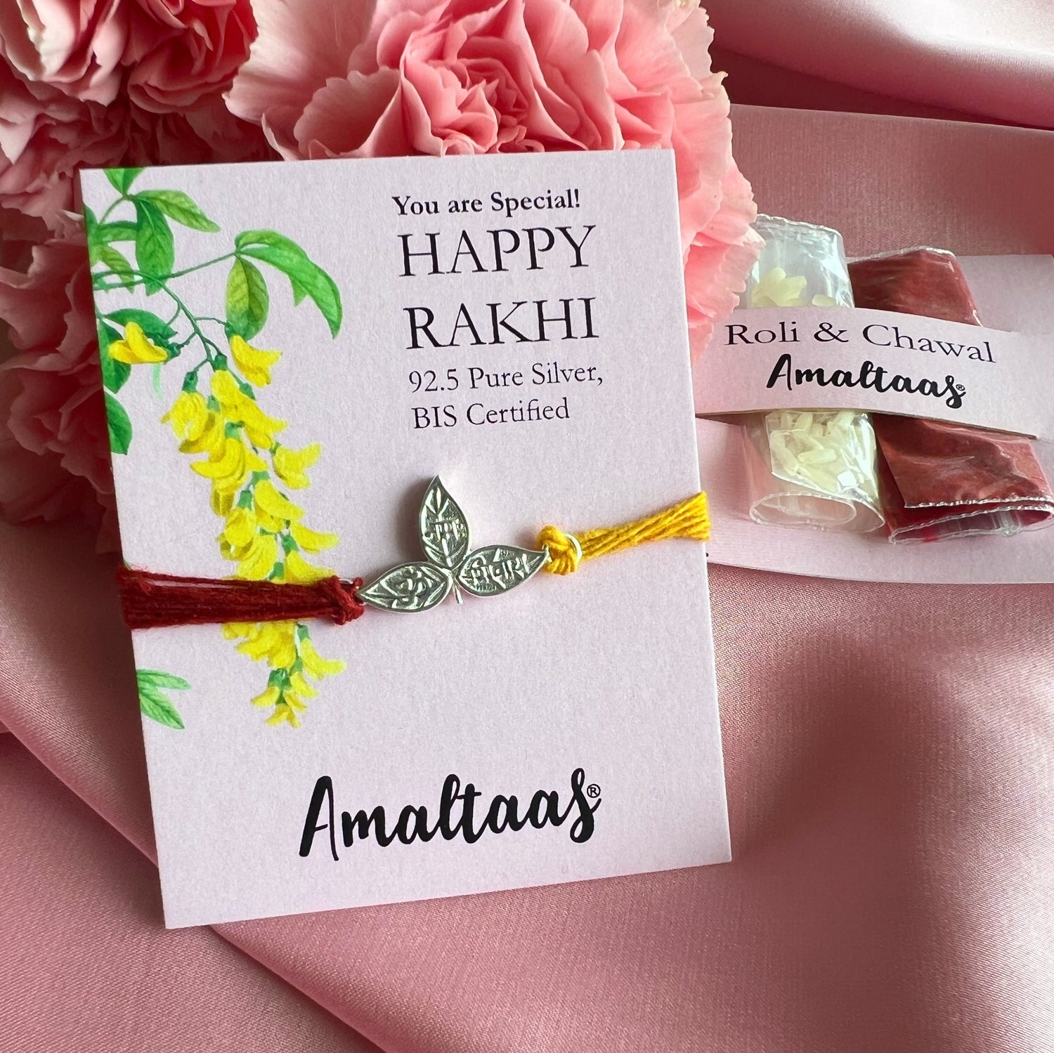 RAKHI - Bel Patra (Sacred Leaf) - 92.5 Silver Rakhi