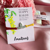 RAKHI - Bel Patra (Sacred Leaf) - 92.5 Silver Rakhi